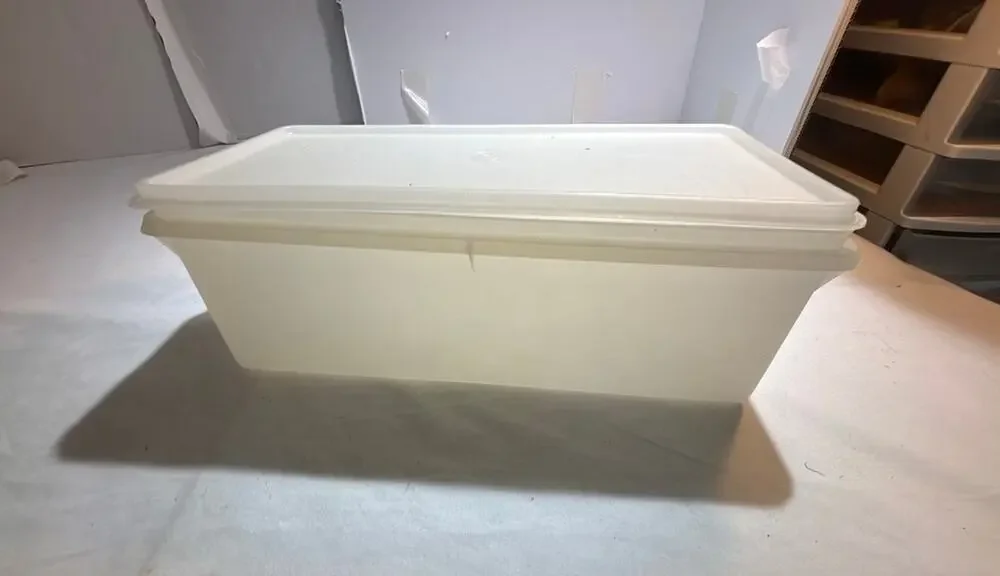 Vintage Tupperware Rectangular Storage Container with Lid